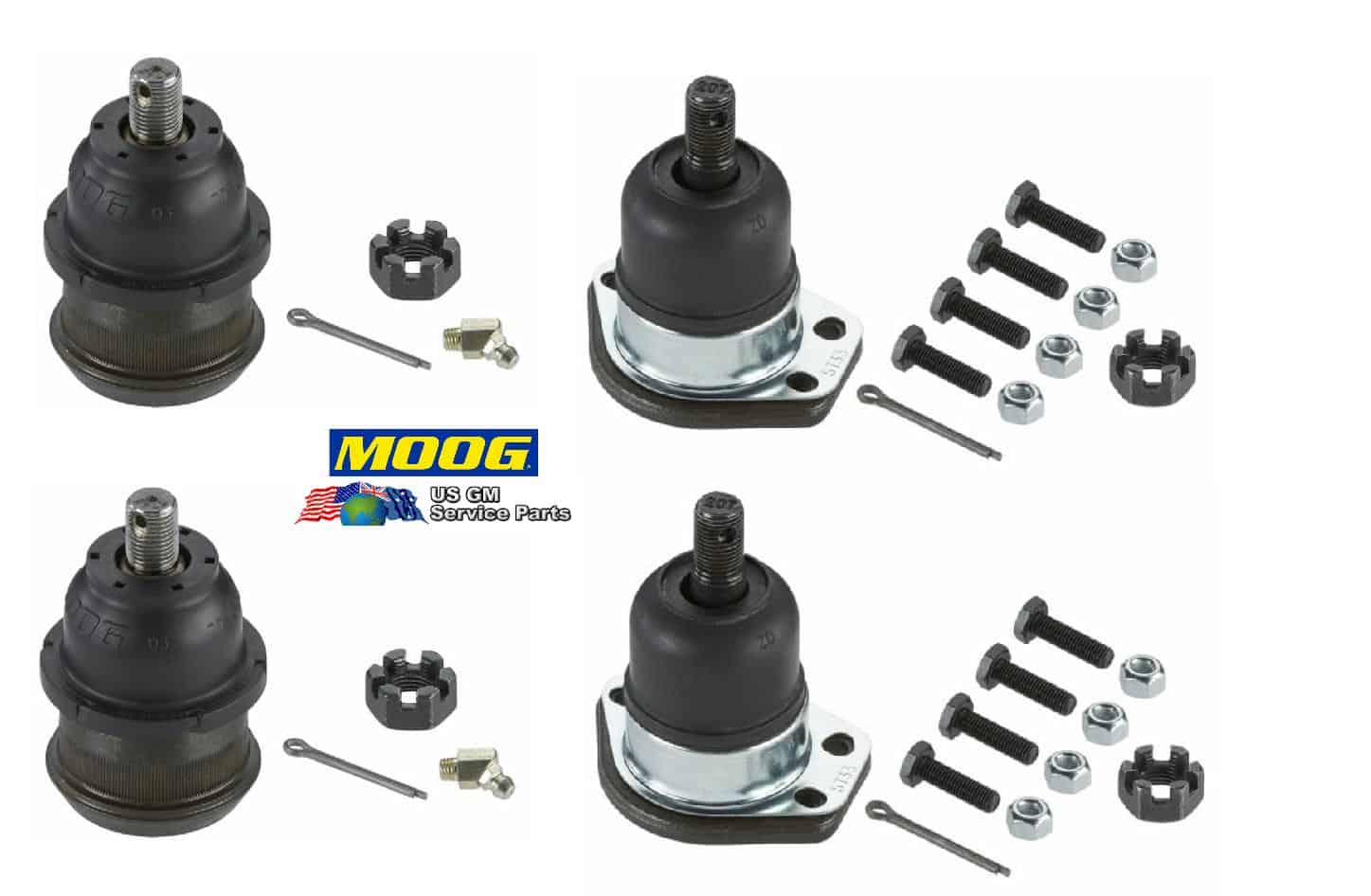 Ball Joint Set: 67-69F & 64-72A GTO Chevelle (MOOG USA)